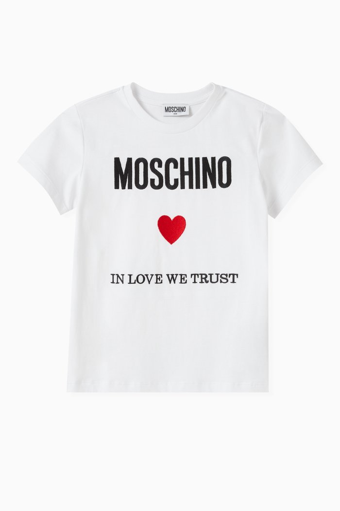 

Logo-embroidered T-shirt in Cotton, White