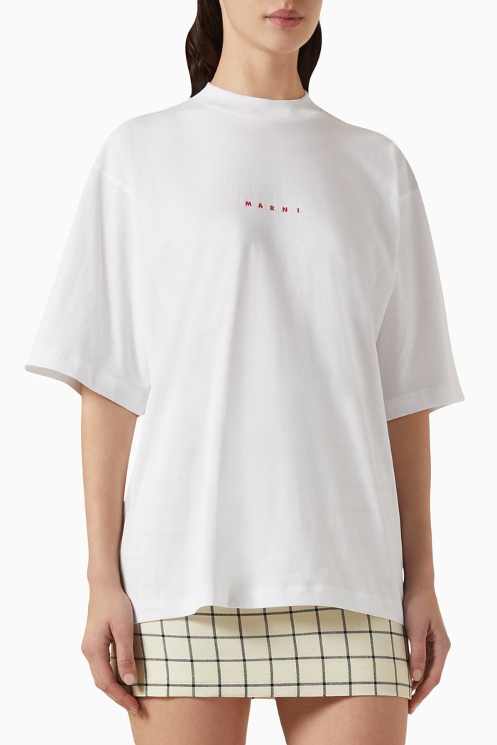 

Logo-print T-shirt in Cotton, White