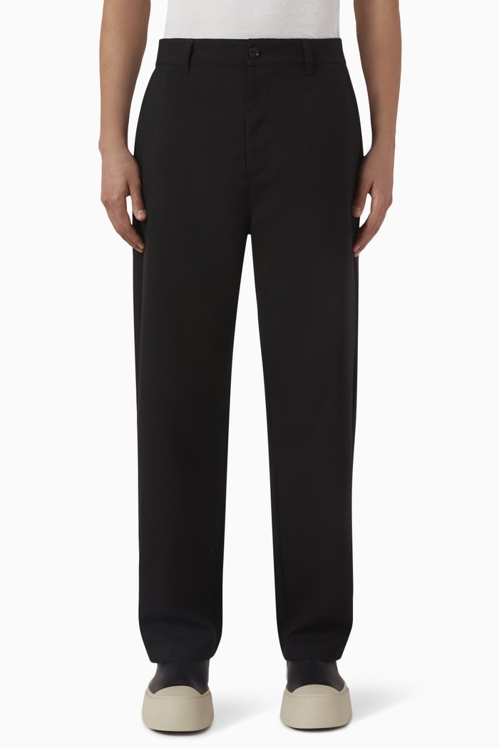 

Tropical Pants in Wool, Black