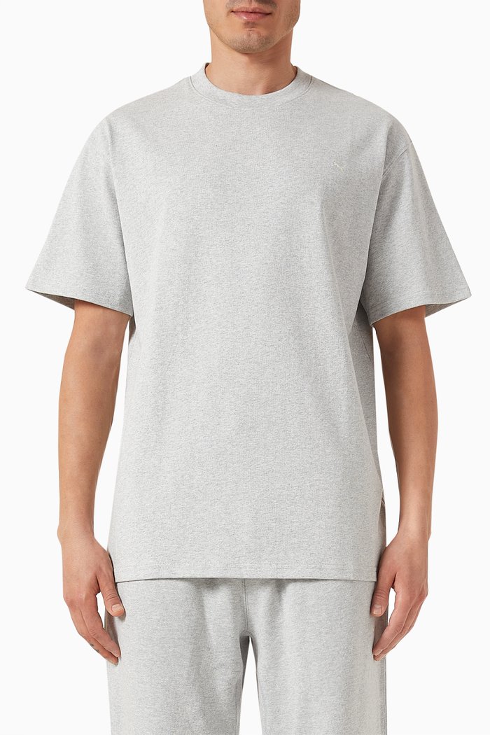 

MMQ T-shirt in Cotton Jersey, Grey