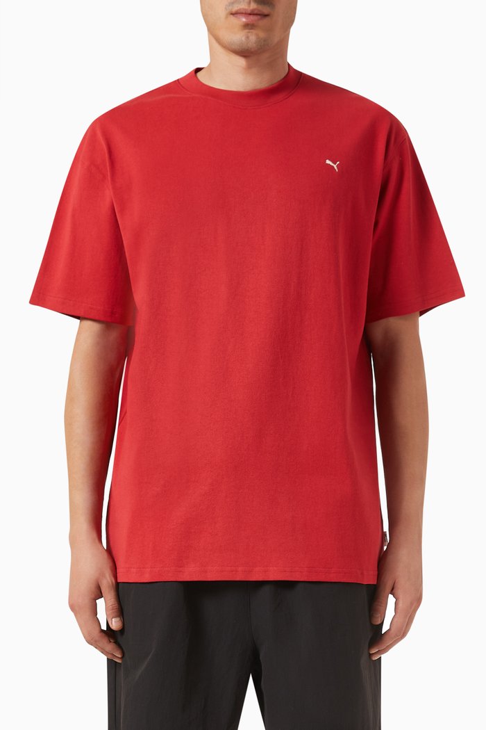 

MMQ T-shirt in Cotton Jersey, Red