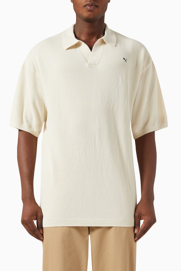 

Basketball Nostalgia Polo Shirt in Cotton, Neutral
