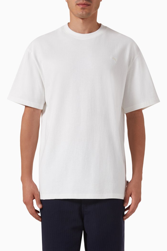 

MMQ Logo T-shirt in Cotton Jersey, White