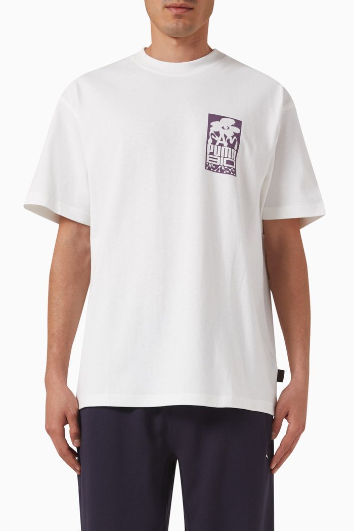

x P.A.M. Graphic T-shirt in Cotton Jersey, White