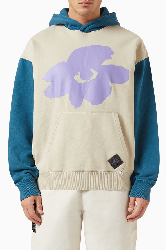 

x P.A.M. Graphic Hoodie in Cotton Terry, Neutral