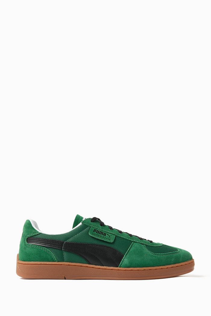 

Super Team OG Sneakers in Mesh & Suede, Green