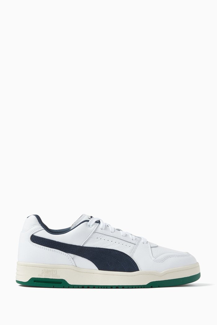 

Slipstream Low Varsity Sneakers in Leather, White