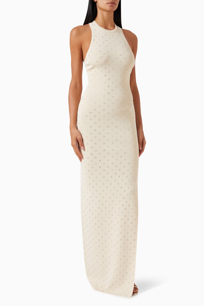 

Red Carpet Maxi Dress in Viscose-blend, Neutral