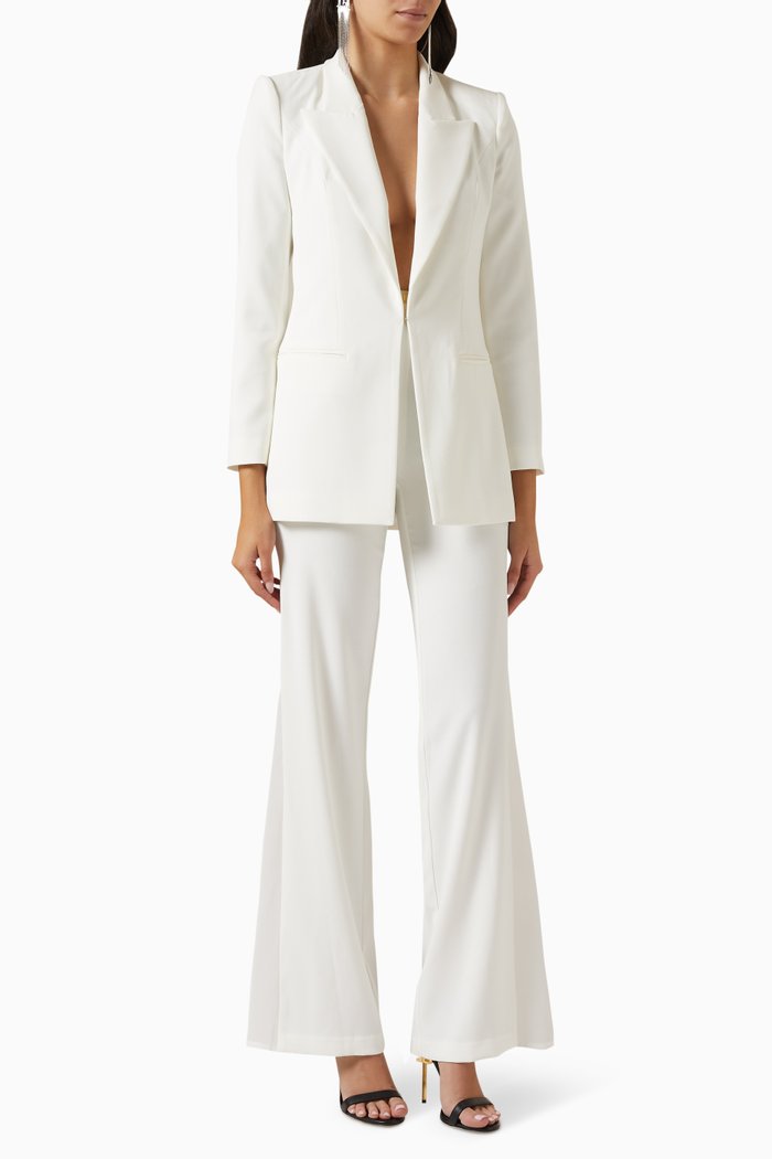 

Suit Jacket & Pants in Crepe, White