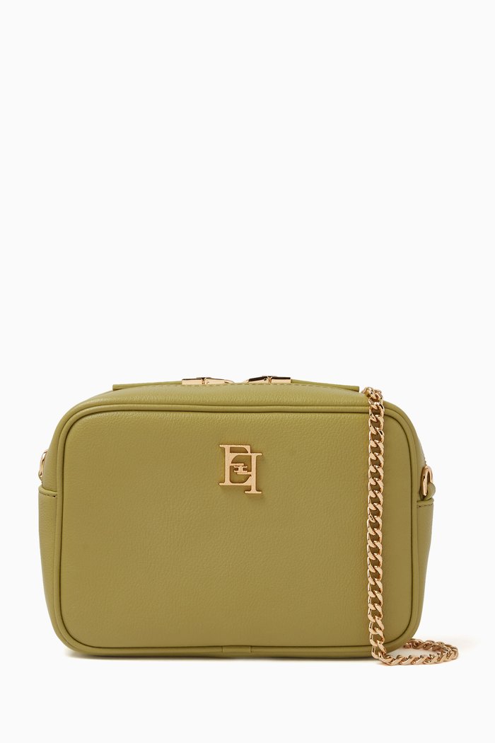 Logo-plaque Camera Bag, Green