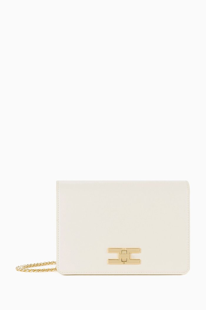 

Gold-tone Logo Plaque Shoulder Bag, Neutral