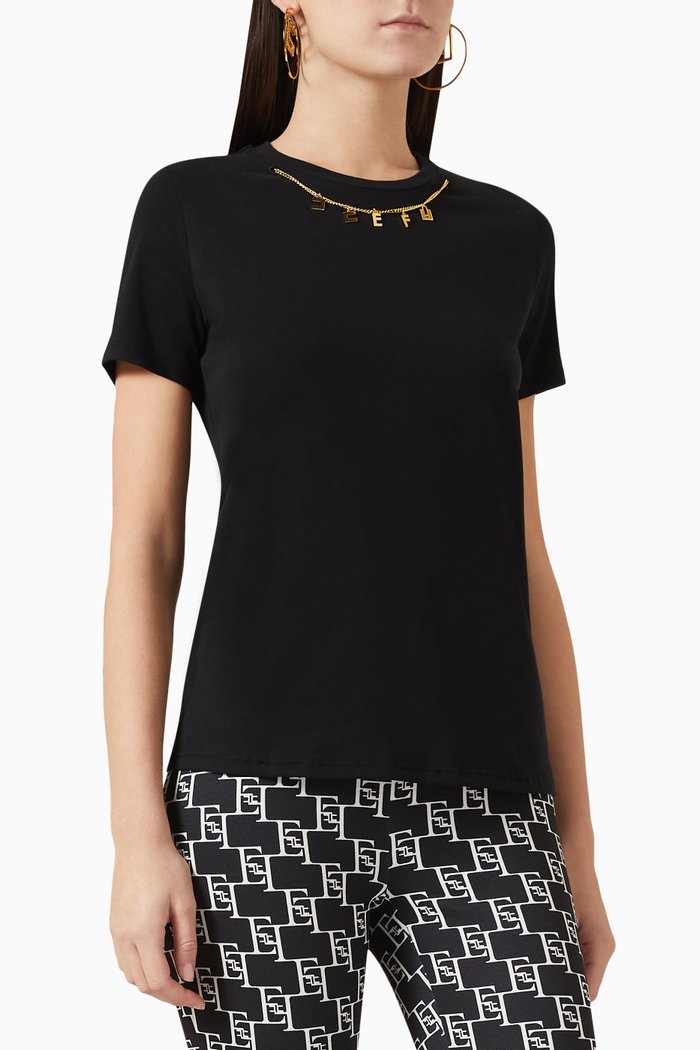 Charm T-shirt in Cotton-jersey, Black
