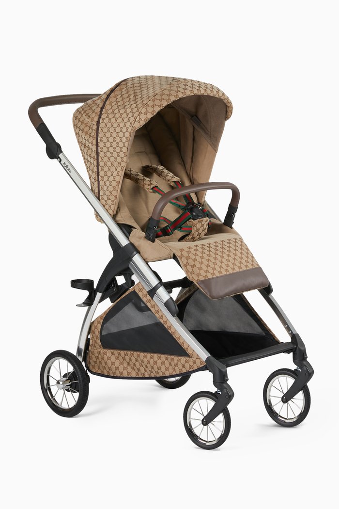 

Stroller in GG Canvas, Brown