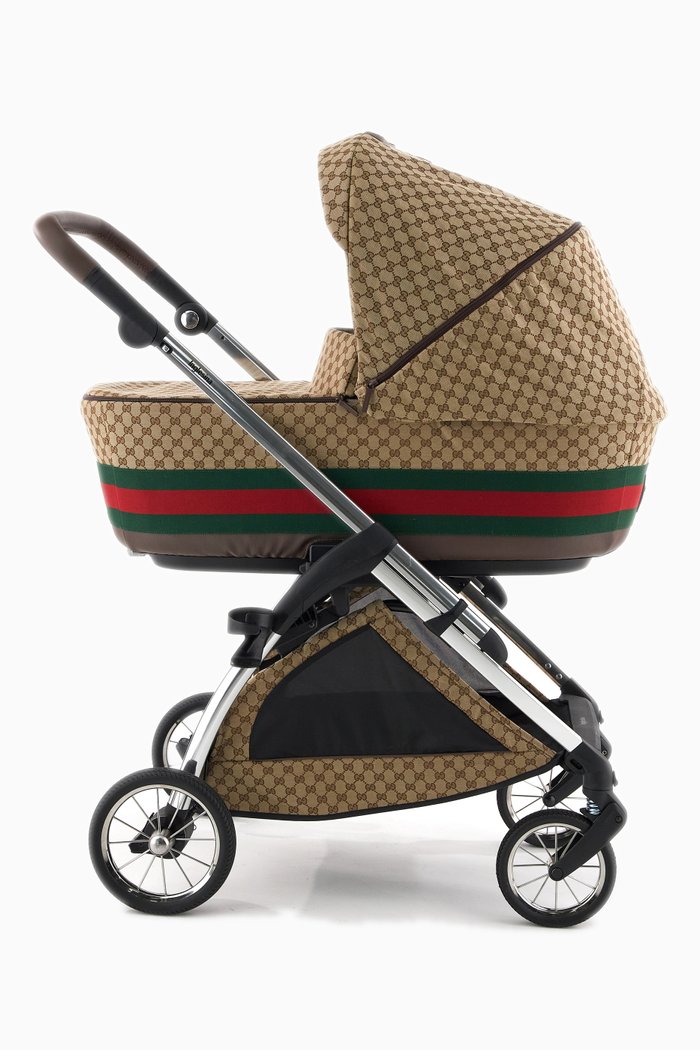

Bassinet Stroller in GG Canvas, Brown