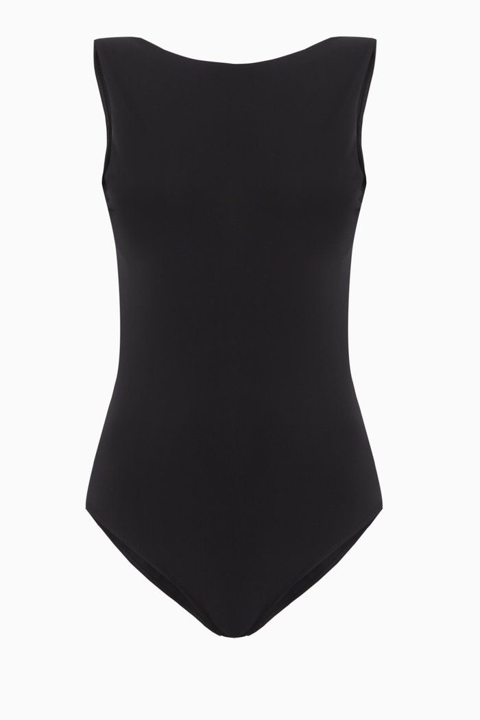 Wakana One-piece Swimsuit, Black