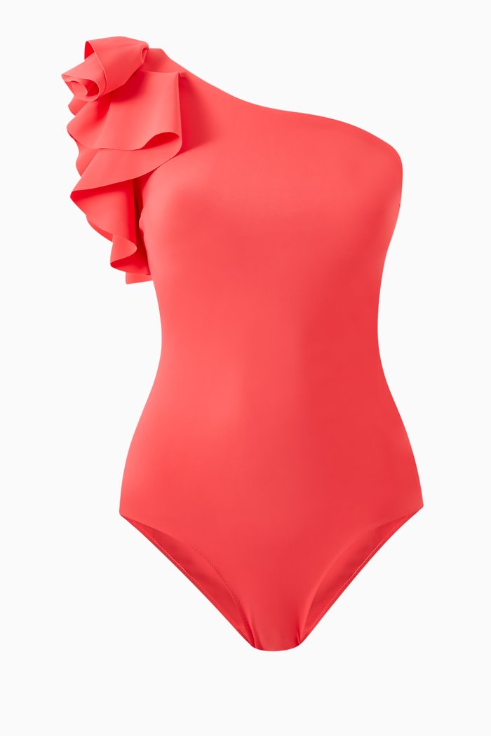 

Classic Ila Ruffle One-piece Swimsuit, Orange
