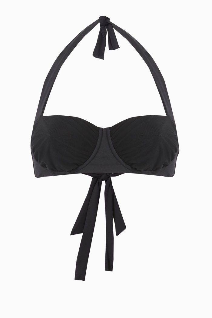 

Elle Bikini Top in Mesh, Black