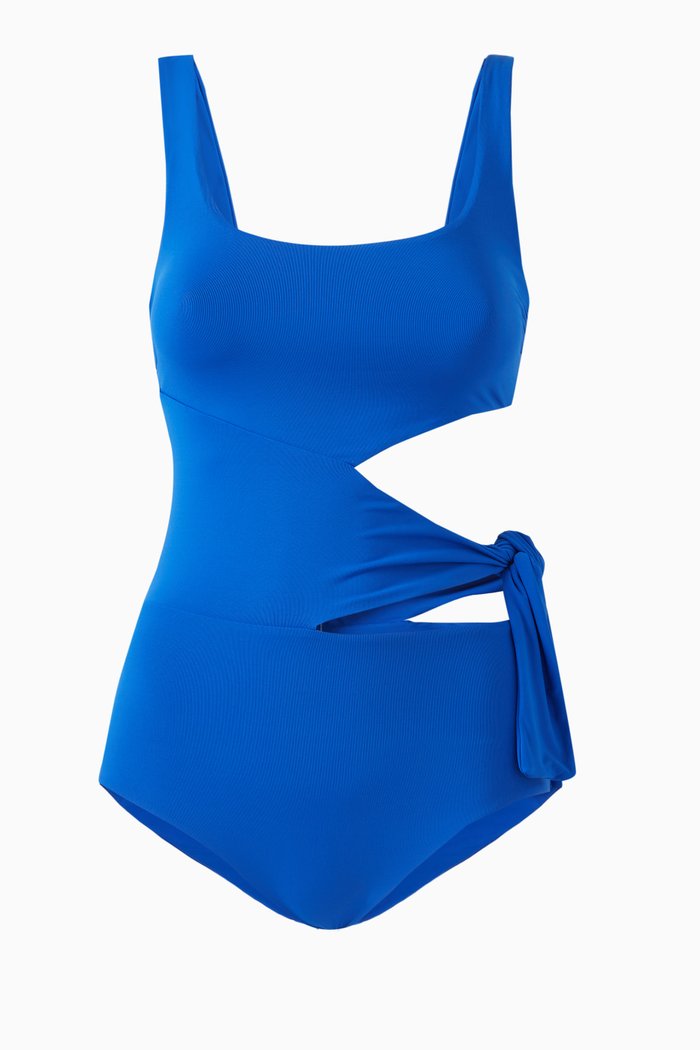 

Shari Bow One-piece Swimsuit, Blue