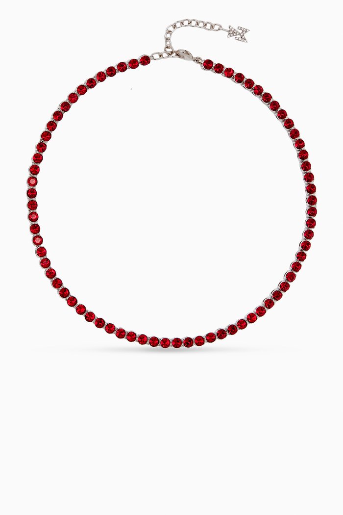 

Crystal Tennis Anklet, Red