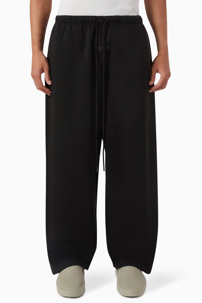 

Essential Lounge Pants in Fleece, Black