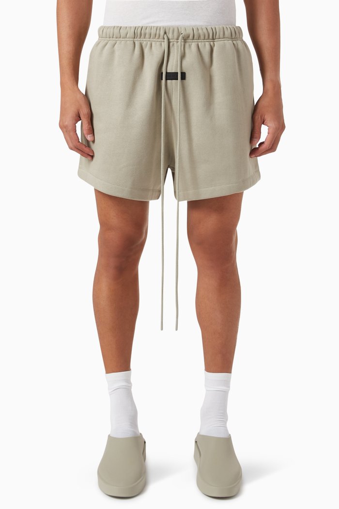 Running Shorts in Fleece, Grey