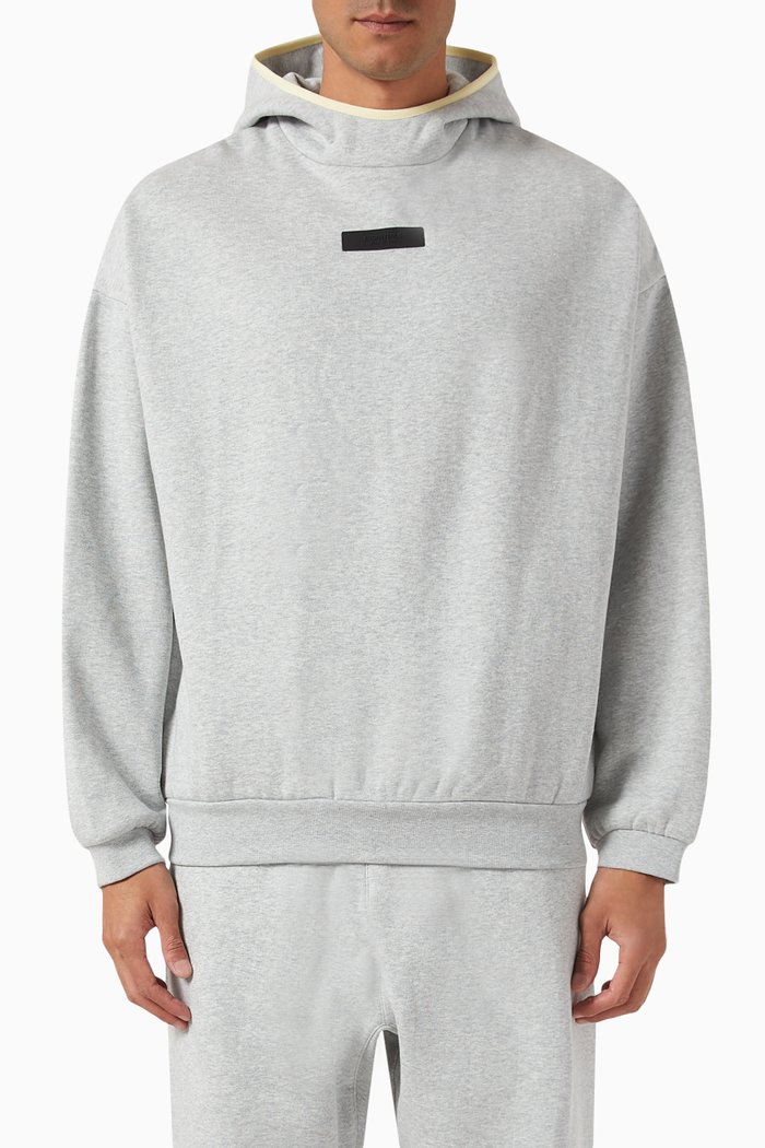 

Essentials Hoodie in Fleece, Grey