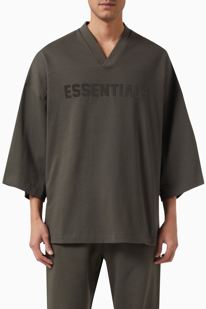 

Football T-shirt in Cotton-jersey, Grey