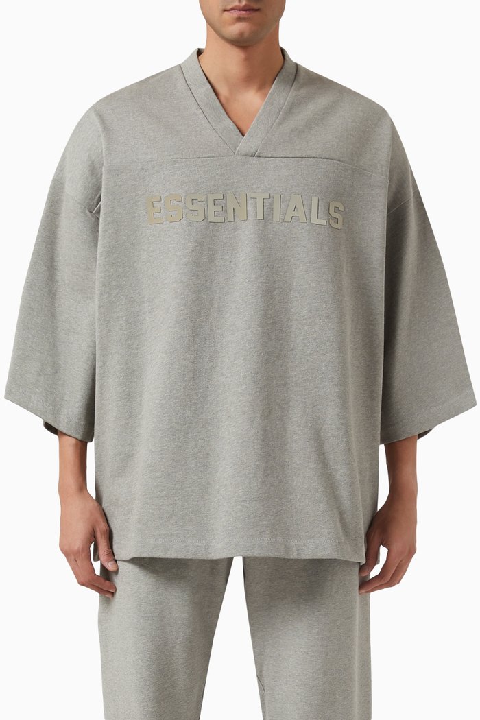 

Football T-shirt in Cotton-jersey, Grey