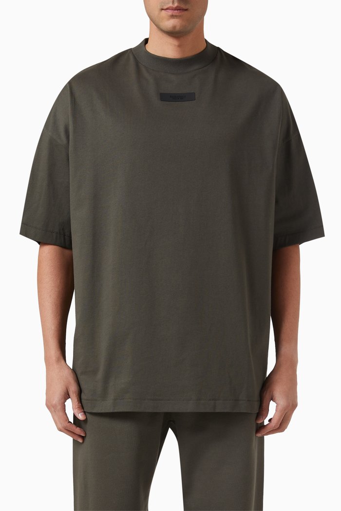 

Crewneck T-shirt in Cotton-jersey, Grey