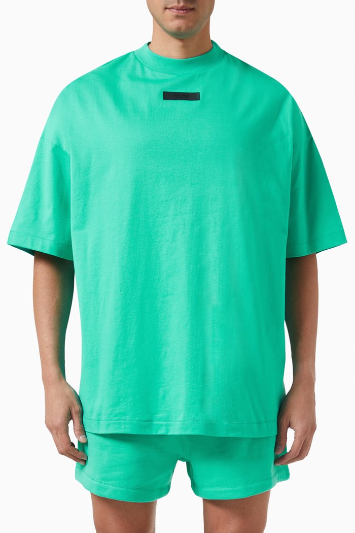 

Crewneck T-shirt in Cotton-jersey, Green