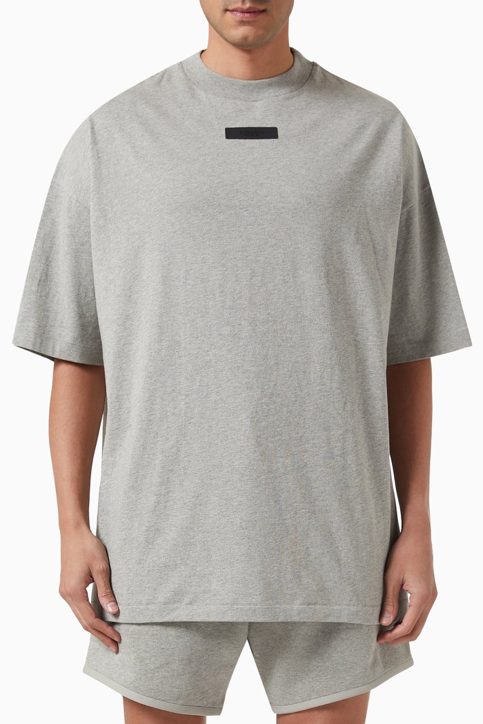 

Crewneck T-shirt in Cotton-jersey, Grey