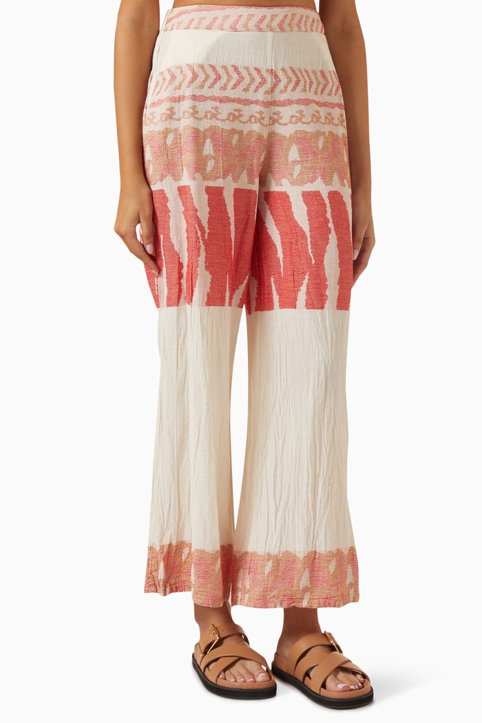 

Zakar Printed Pants in Cotton, Multicolour