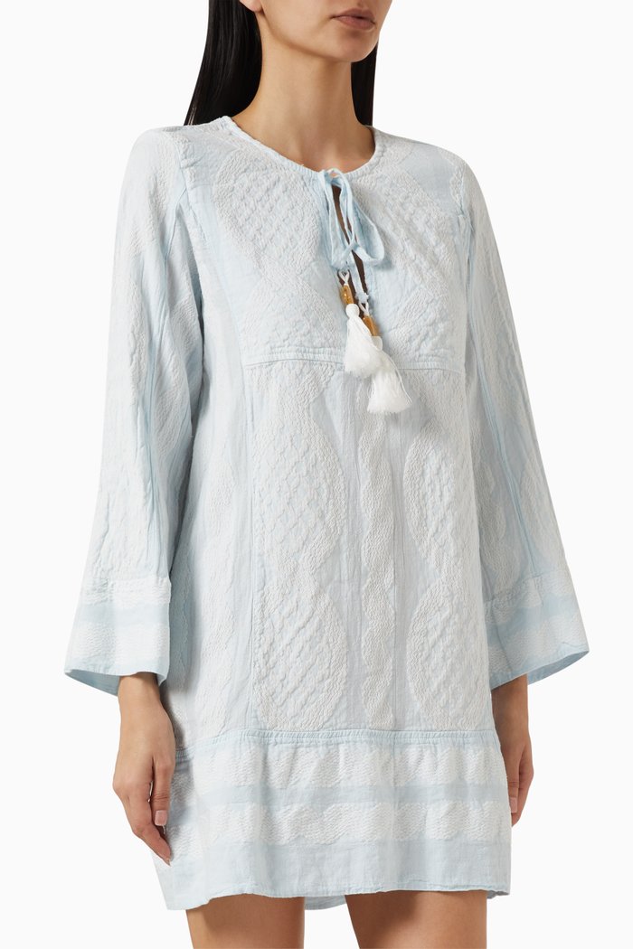 

Zakar Tunic Mini Dress in Cotton-blend, Multicolour