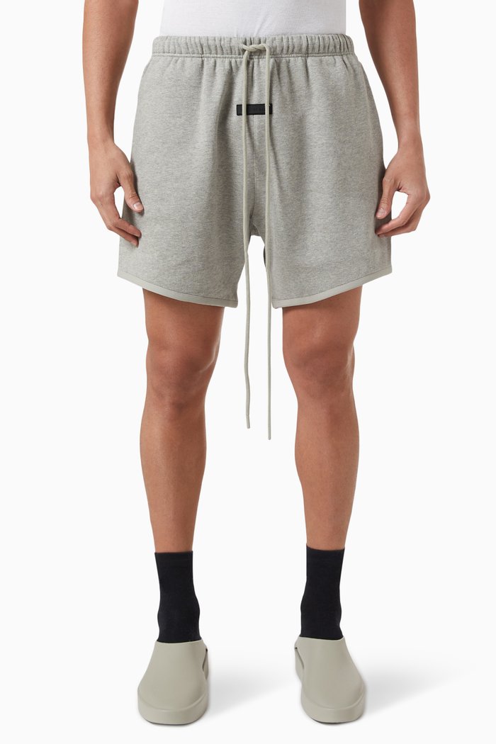 

Logo Sweat Shorts in Fleece, Grey