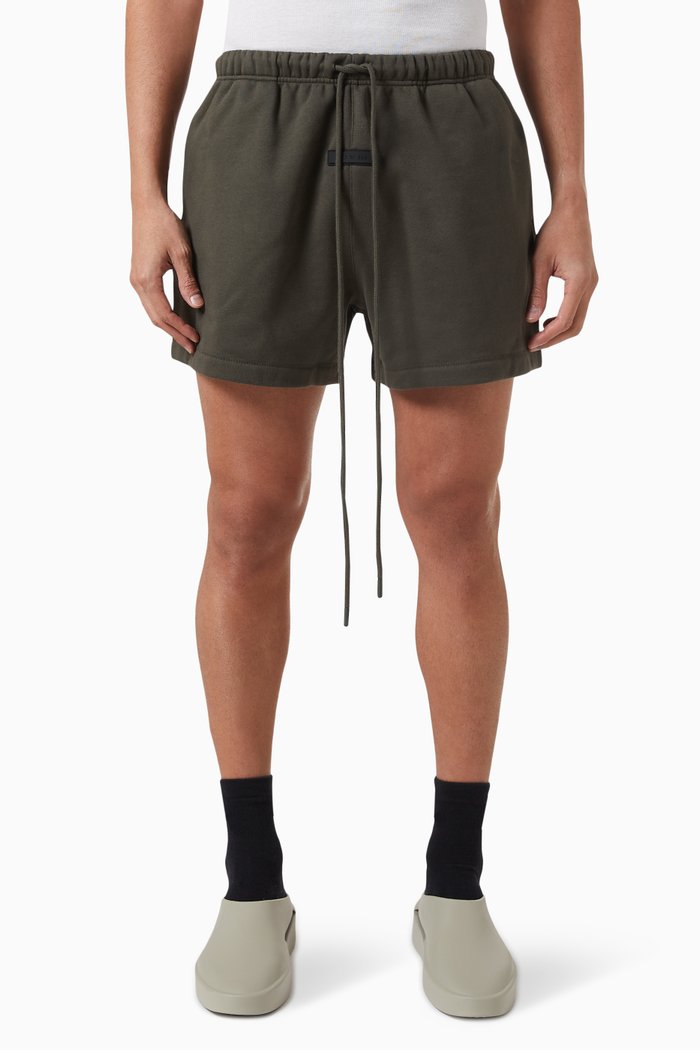 

Logo Running Shorts in Fleece, Grey