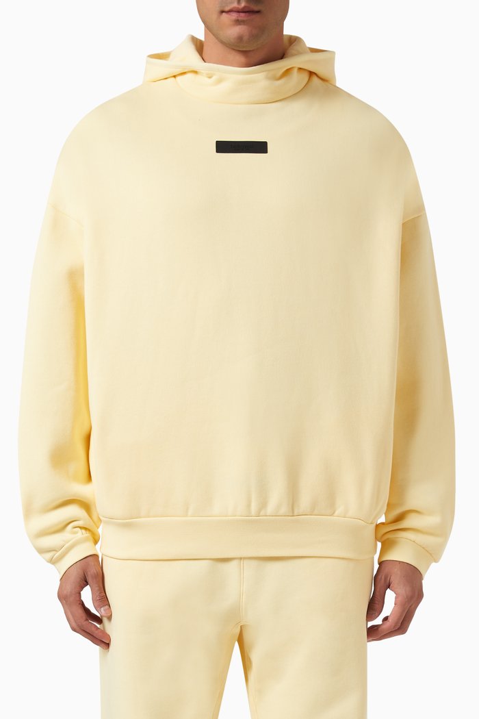 

Pullover Hoodie in Fleece, Yellow