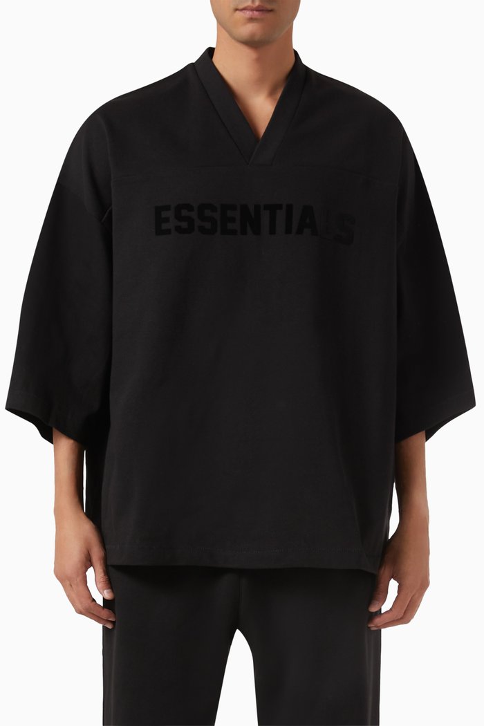 

Football T-shirt in Cotton-jersey, Black