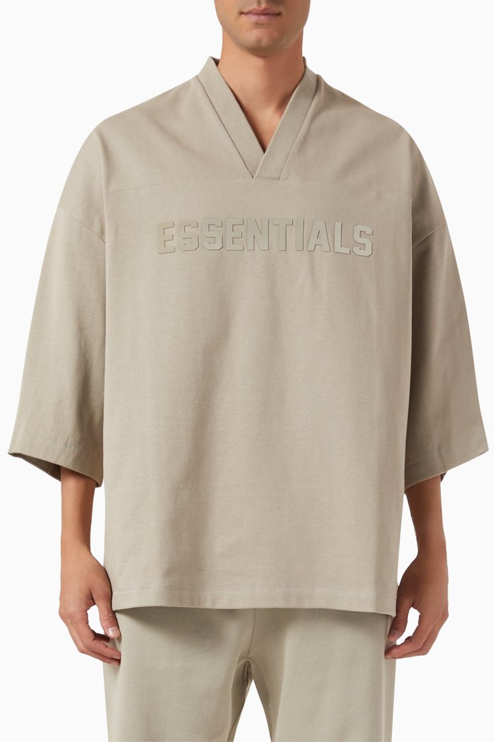 

Football T-shirt in Cotton-jersey, Grey