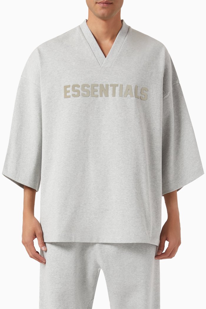 

Football T-shirt in Cotton-jersey, Grey