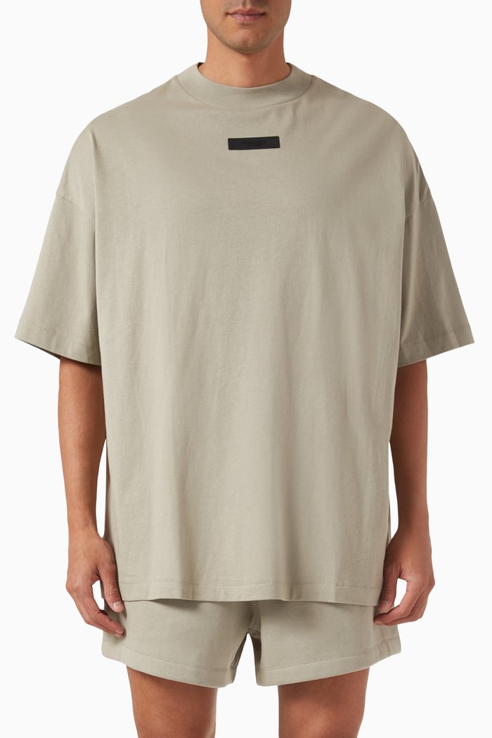 

Crewneck T-shirt in Cotton-jersey, Grey
