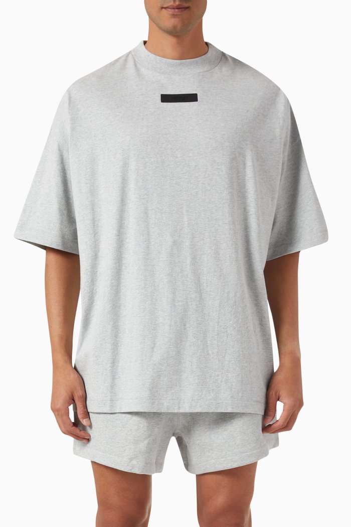 

Crewneck T-shirt in Cotton-jersey, Grey