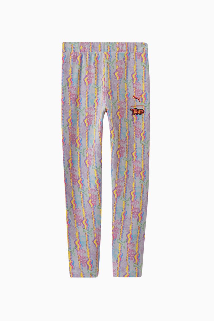 

x Trolls Graphic-print Leggings in Cotton, Grey