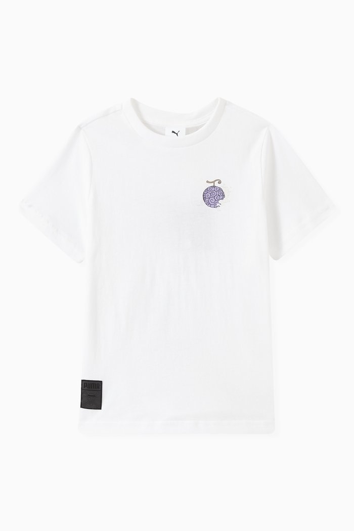 

x One Piece Graphic T-shirt in Cotton Jersey, White