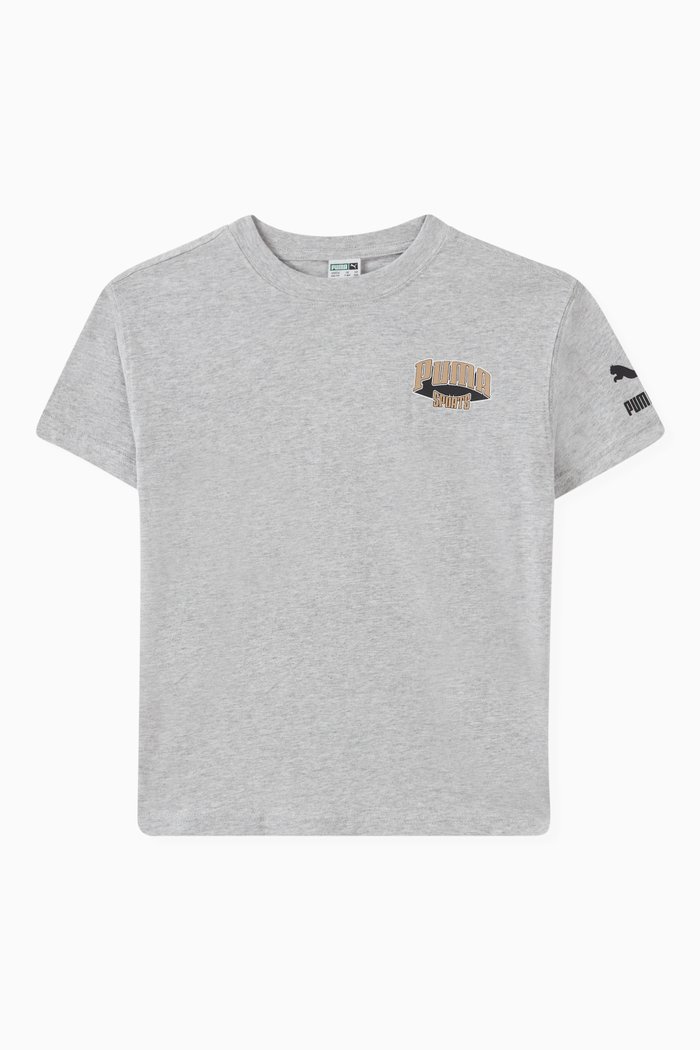 

Team Graphic T-Shirt in Cotton, Grey