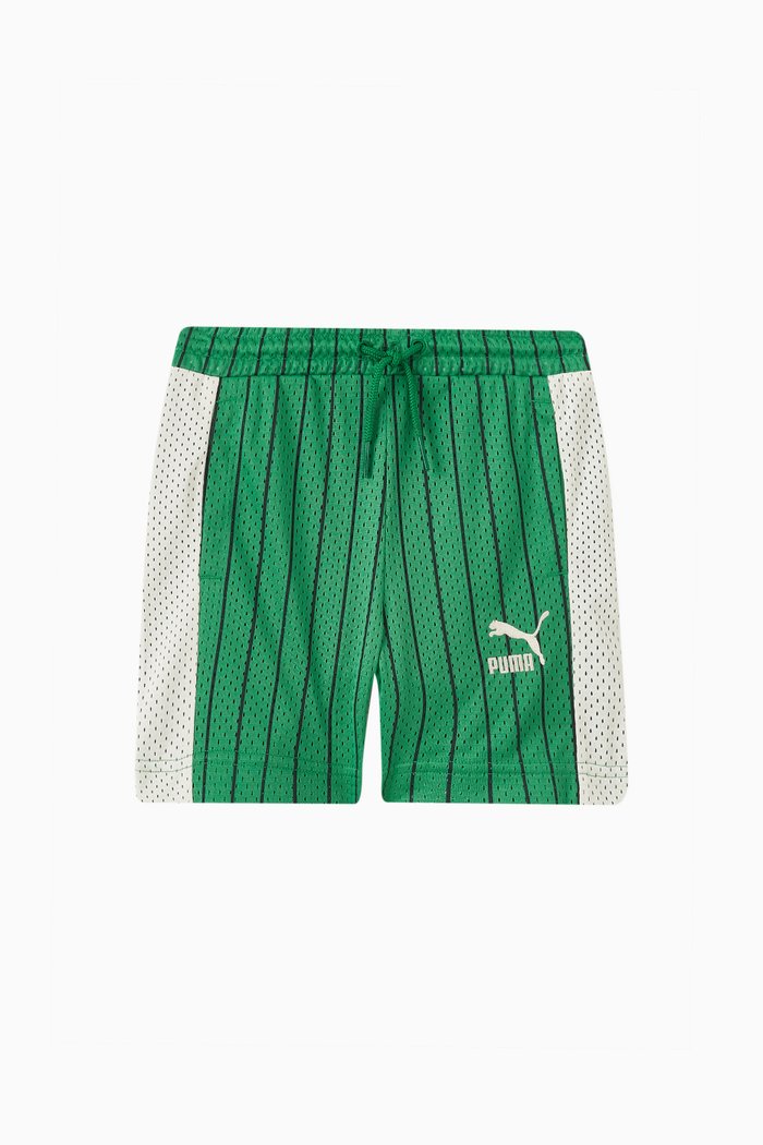 

For The Fanbase Basketball Shorts in Mesh, Green