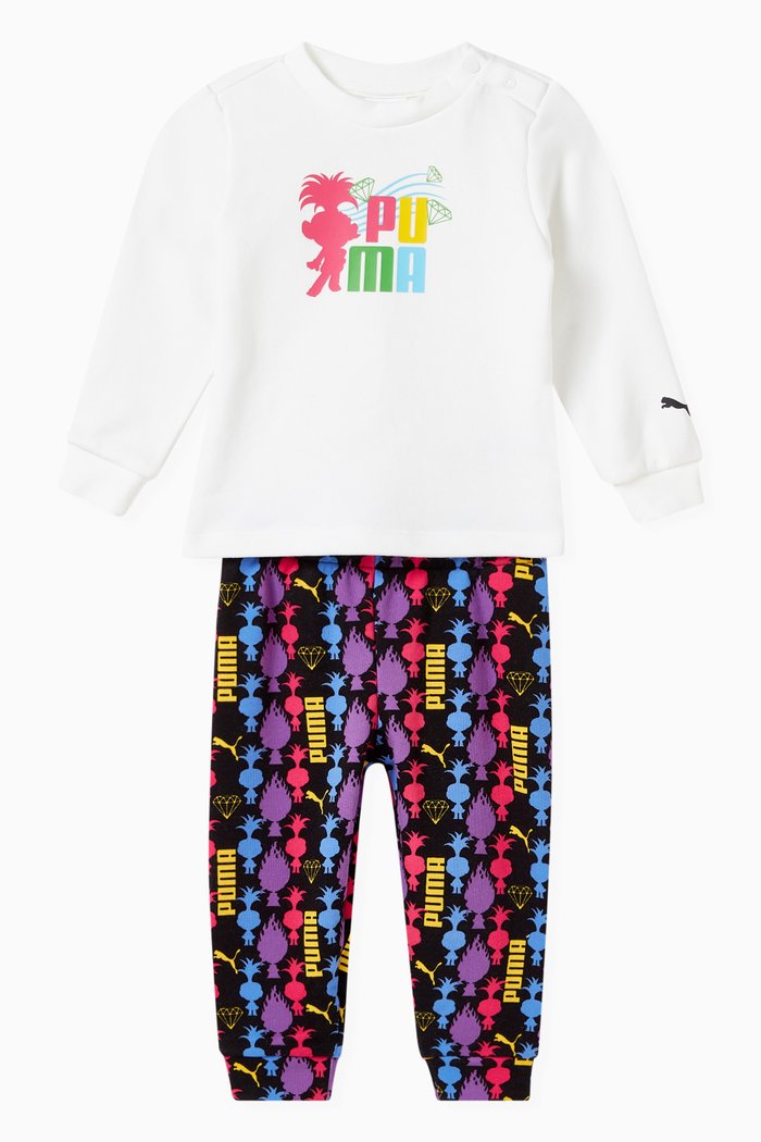 

x Trolls Jogger Set in Cotton Blend, White