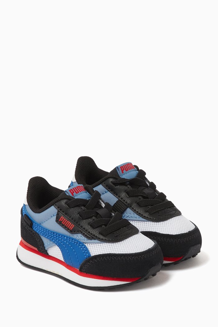 

Future Rider Splash Sneakers in Suede and Technical Mesh, Multicolour