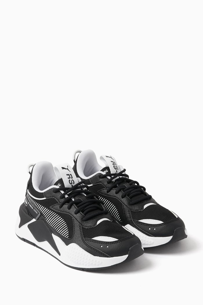 

Junior RS-X Trash Talk Sneakers in Mesh, Black