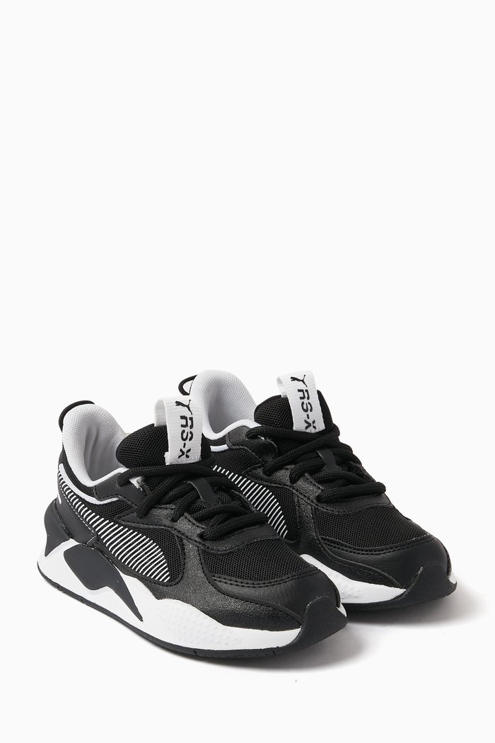 

Junior RS-X Trash Talk Sneakers in Mesh, Black