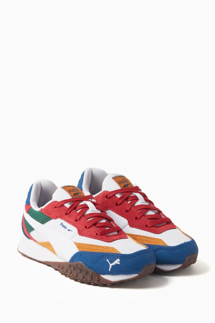 

Blktop Rider Sneakers in Nylon & Suede, Multicolour